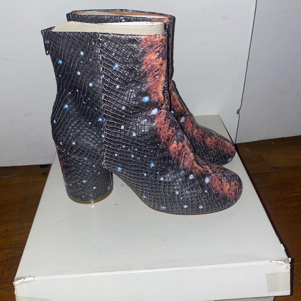 Maison margiela snakeskin galaxy boots